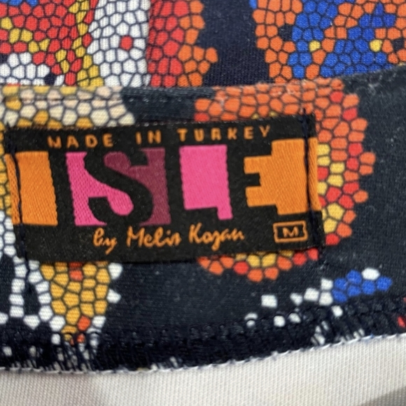 Colorful Medallion Print Sleeveless Sheath Dress - ISLE by Melis Kozan - Picture 7 of 8